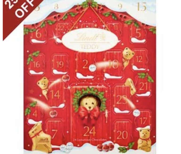 Lindt Advent Calendar 250G £2.49 Free Collection Limited Locations @ Waterstones