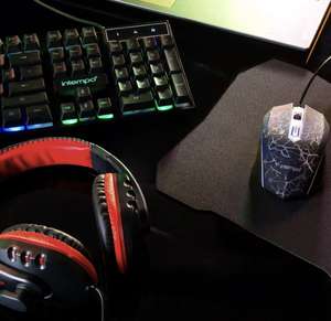 Intempo Quest 4-in-1 Gaming Set. Keyboard, Mouse, Mouse Mat & Headset