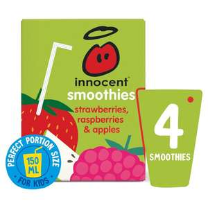 Innocent Smoothies Kids Strawberry, Blackberry & Raspberry 4 x 150ml - 60p @ Morrisons
