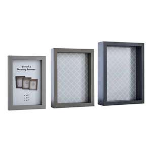 Set of 3 Frames (Grey) - £4 (free click & collect) @ Homebase