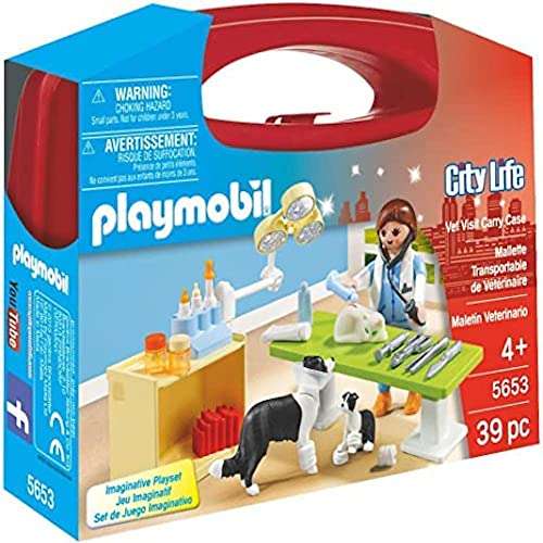 Playmobil 5653 City Life Collectable Small Vet Carry Case £7.49 with voucher @ Amazon