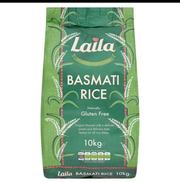 Laila Basmati Rice 10kg £14.50 @ Asda