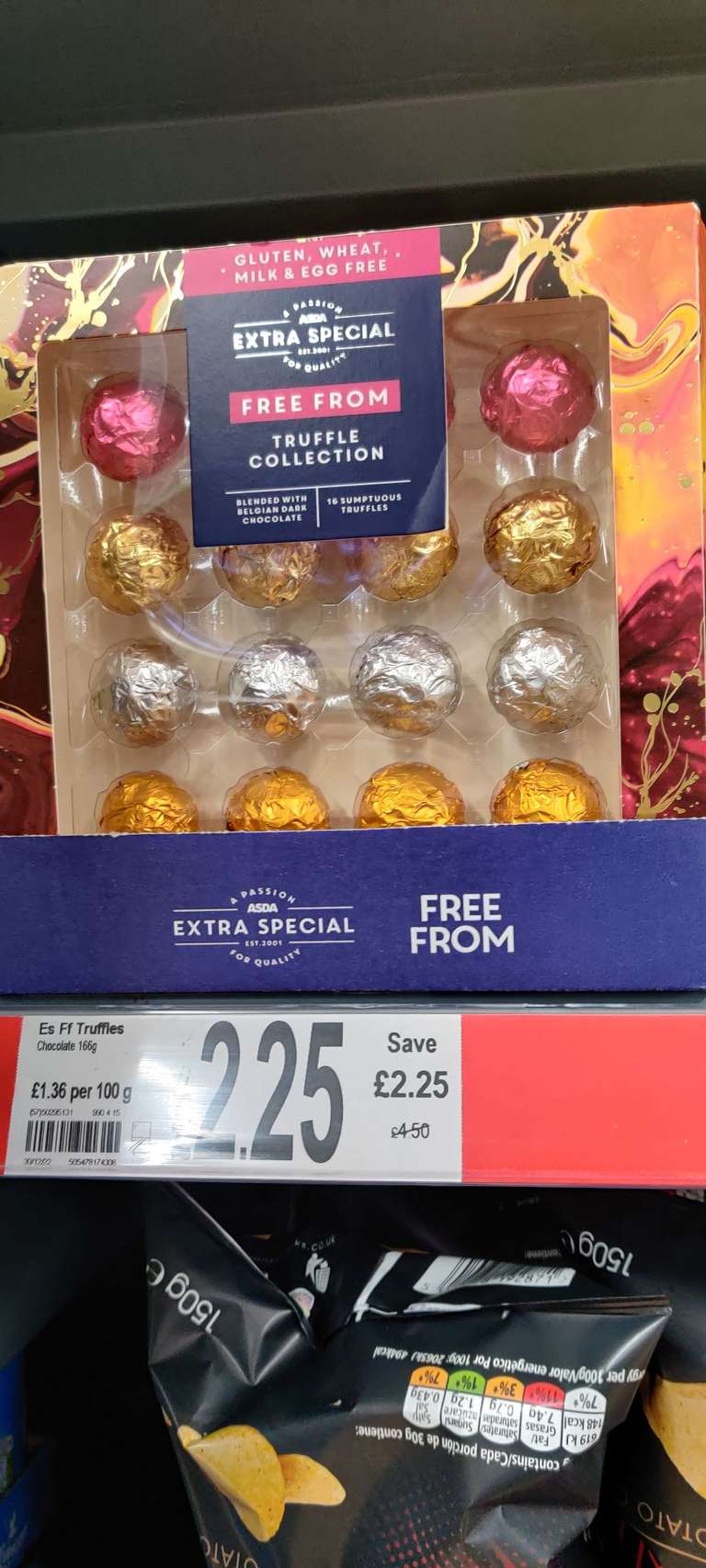 Asda free from vegan chocolate truffles £2.25 @ Beckton Asda