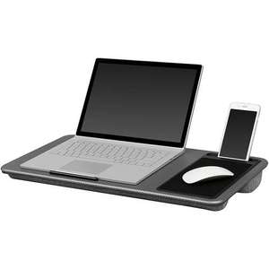 Multi Purpose Home Office Lap Desk with Mouse Pad and Phone Holder - Silver Carbon - £18.97 @ Mymemory
