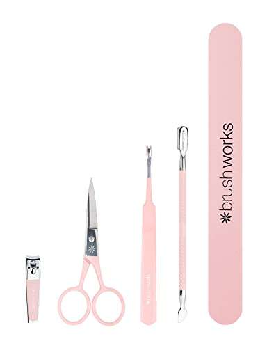 Brushworks Luxury Nail Care Set, Pink, One Size