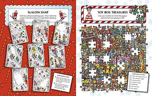 Where's Wally? Santa Spectacular Sticker Activity Book Paperback