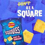 Walkers Squares Salt and Vinegar Snacks, 27.5 g (Pack of 32) / £10.27 S&S + Voucher