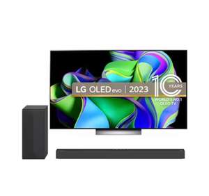 LG OLED55C36LC OLED evo C3 55" TV & S65Q Soundbar (£1019.19 With Student beans 20% Discount)