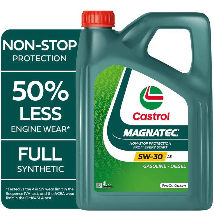 Castrol MAGNATEC 5W-30 A5 Full Synthetic Engine Oil, 4L