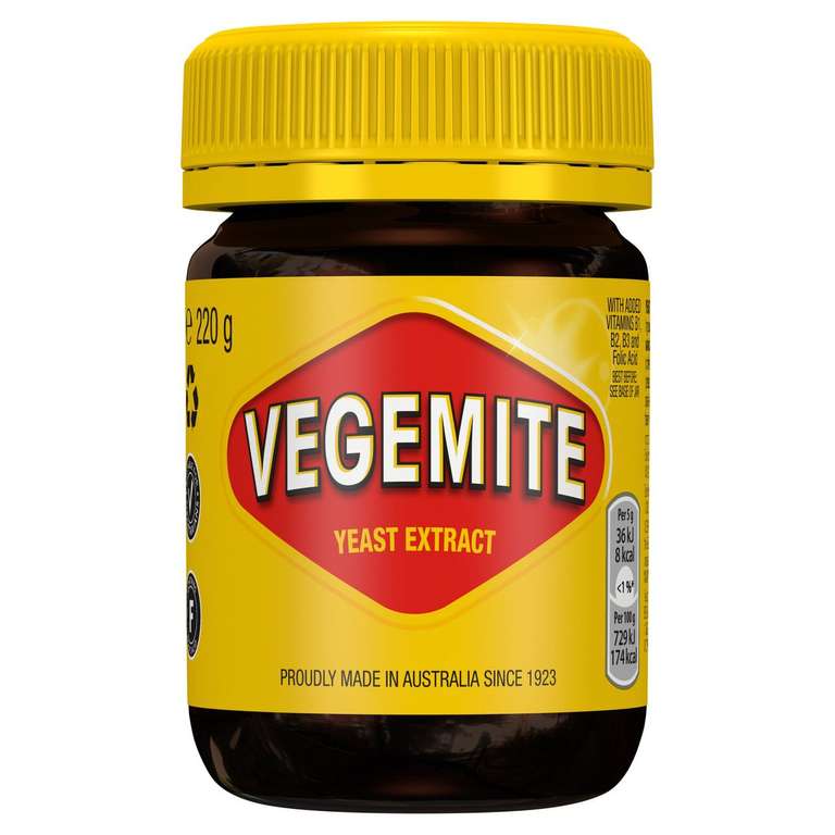 Vegemite Yeast Extract 220g (Tain, Highlands)