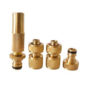 Titan Brass Nozzle & Tap Connector 4 Piece Set - Free Click & Collect