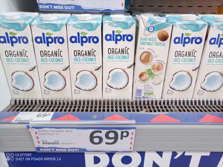 Alpro Organic Rice Coconut Milk 1L (Instore Grimsby)