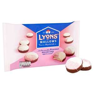Lyons Coconut Mallows 125g (6 in pack) - Wednesfield