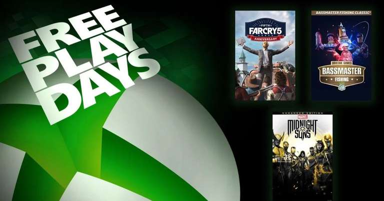 Free Play Days – Far Cry 5, Bassmaster Fishing 2022 and Marvel’s Midnight Suns for Xbox Live Gold or Xbox Game Pass Ultimate Members