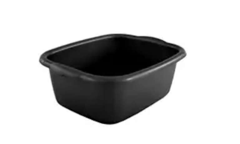 George Home Recycled Plastic Washing Up Bowl - Black or Grey - £1 @ Asda