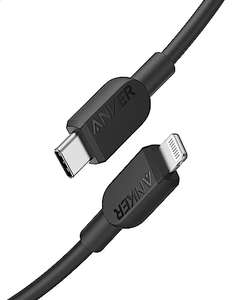 Anker USB C to Lightning Cable, 310 USB-C to Lightning Cable 3ft £7.59 / 6ft £8.59 - Sold By Anker Direct FBA