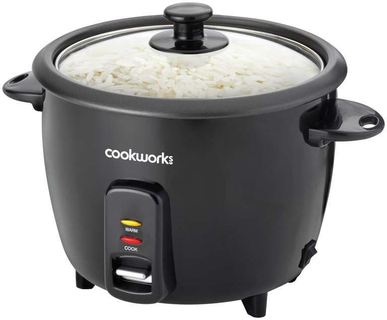 Cookworks 1.5L Rice Cooker - Black - Free Click & Collect