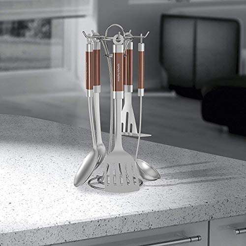 Morphy Richards 975055 Kitchen Utensil Set, Accents Range, Stainless Steel, Copper / Red, 5-Piece £12.99 @ Amazon