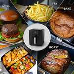 Breville Halo Air Fryer | Digital Large Air Fryer Oven | 5.5 L | Fry, Bake, Roast & Grill | 1700 W | Energy Efficient | Black [VDF126]