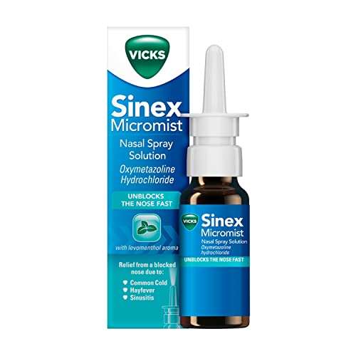 Vicks Nasal Spray, Sinex Micromist Decongestant Nose Spray