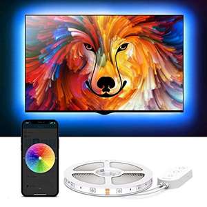 Govee TV LED Backlight with App Control, RGB LED Strip Light, USB Powered, Adjustable Lighting Kit for 40-60in TV - £11.19 @ Govee / Amazon