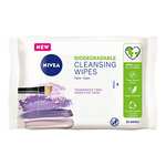 Nivea Biodegradable Cleansing 25 Wipes, Sensitive Skin, from 100% Plant Fibres, Make-Up, Face Wipes Makeup Remover - £1.90 @ Amazon
