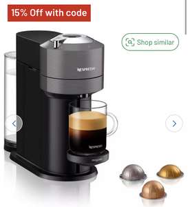 Nespresso Vertuo Next Pod Coffee Machine by Magimix – Grey £70.12 with code + plus 200 free coffee pods through link @ Argos