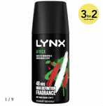 Lynx Africa Deodorant Body Spray 35ml 3 for 2 free collection £2.90 @ Wilkos