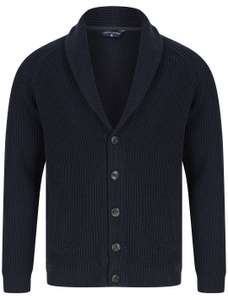 Men’s Rib Knit Shawl Neck Cardigans for £17.49 with code + £2.49 delivery at Tokyo Laundry