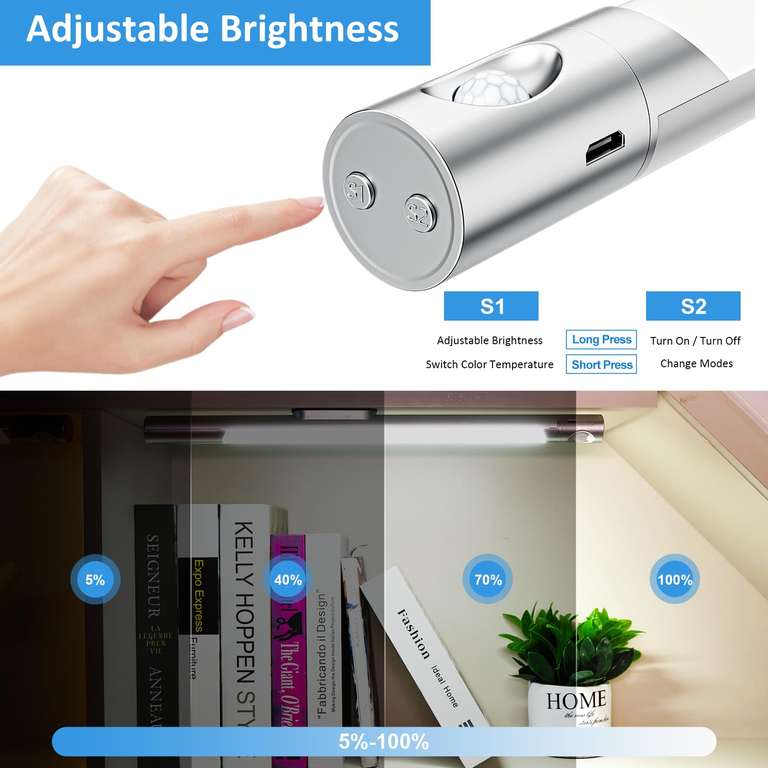 Forepin 4000mAh Motion Sensor Lights Indoor w/voucher sold by HDP DEVEIOPERS LIMITED FB Amazon