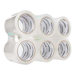 Amazon Basics Packaging Tape for Shipping, Moving and Storing, 4.7 x 49.9 cm, 12-pack £12.99 @ Amazon