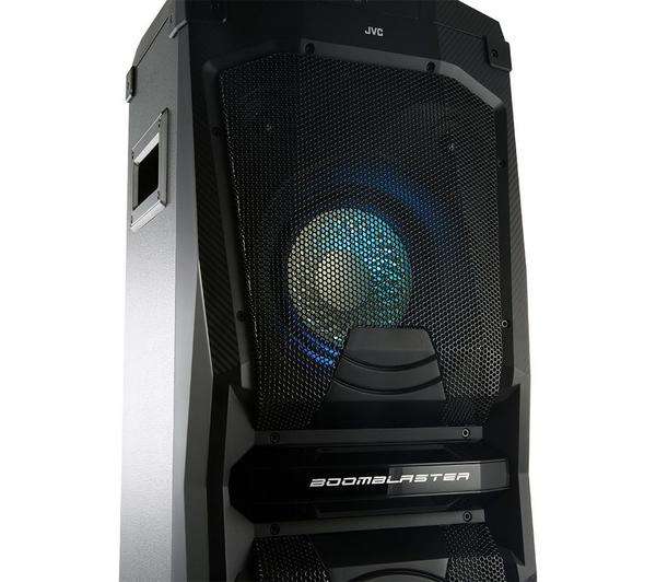 JVC MX-D528B Bluetooth Megasound Party Speaker - Black Peak: 350 W - RMS: 200 W / FM Radio