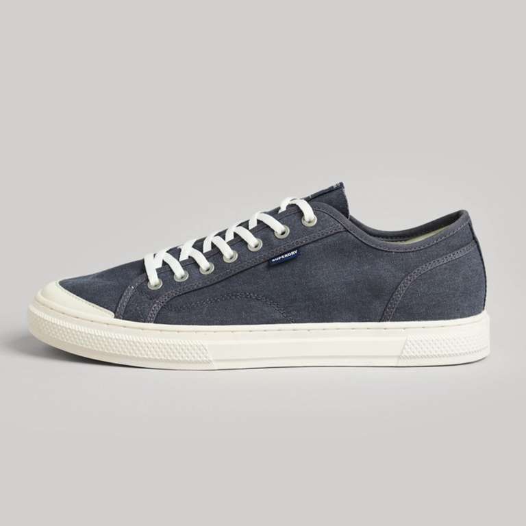 Superdry Mens Canvas Low Top Trainers (Sizes 7-11) - £12.75 With Code + Free Delivery @ Superdry Outlet / eBay