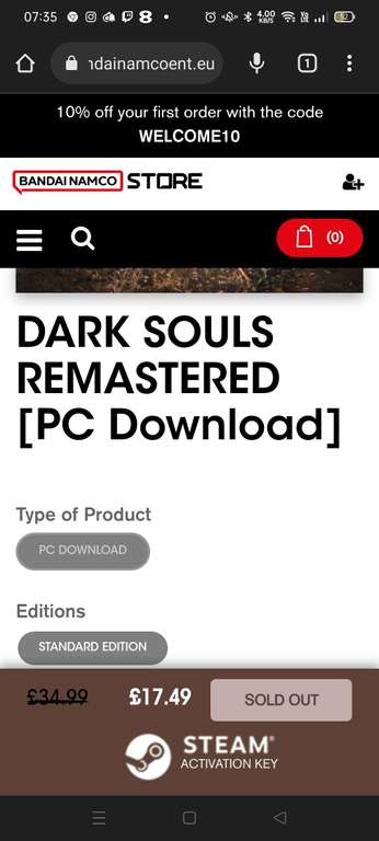 Dark Souls Remastered [PC Download] - £17.49 @ Bandai Namco
