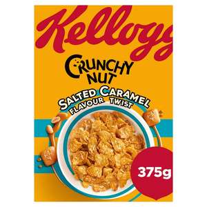 Kellogg's Crunchy Nut Salted Caramel Breakfast Cereal 375g - Possible £1.00* OFF via shopmium App