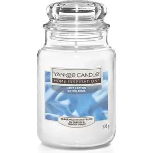 Large Yankee Candle Home Inspiration - Soft Cotton £9.50 free Click & Collect @ Asda