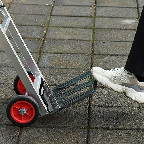 DURHAND Folding Sack Truck with Telescoping Handles, Trolley on Wheels £17.99 with code - Sold and dispatched by MHSTAR on Amazon