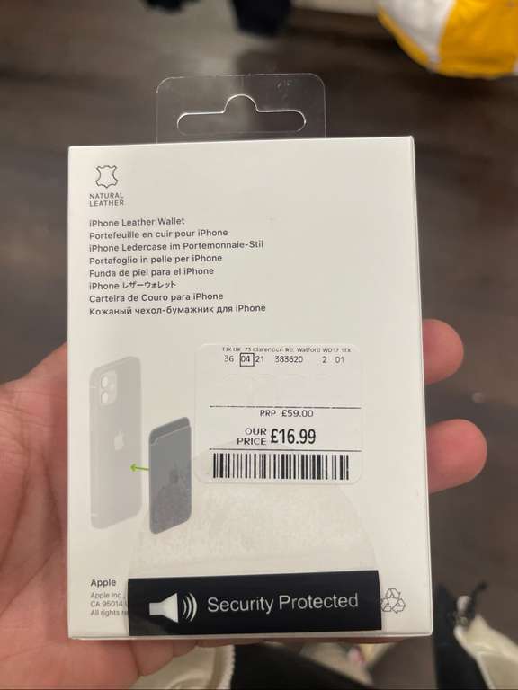 Apple iPhone leather wallet Magsafe £16.99 instore @ TK Maxx Sheffield