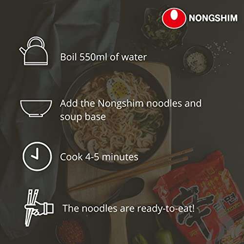 Nongshim Shin Ramyun Noodle 120g - Pack of 20