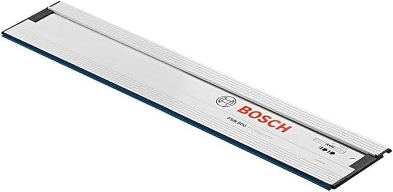 Bosch Professional guide rail FSN 800 mm length, compatible with GKS G circular saws, GKT plunge-cut saws and certain GST jigsaws