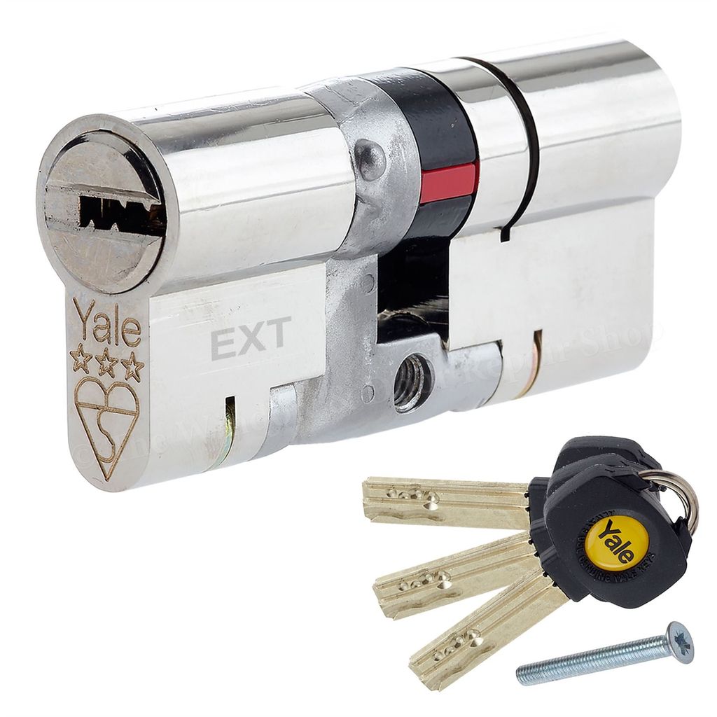 Yale P-YS3-4040N Anti-Snap 3 Star Euro Double Cylinder, High Security, 40:40 (80mm), Nickel Finish Prime Exclusive