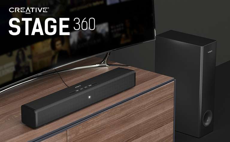 Creative Stage 360 - 2.1 Soundbar with Dolby Atmos - £134.99 (with code) delivered @ Creative