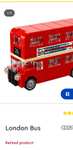 LEGO Creator London Bus V29 40220 with code - £2.99 local click and collect