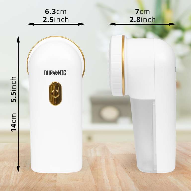 Duronic Fabric Shaver, De-Bobbler Removes Lint & Bobbles from Clothes, 2 Speed, Batteries inc - Sold by Duronic FBA
