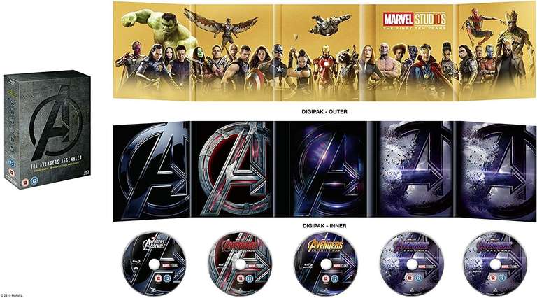 Avengers: 1-4 Complete Blu-ray Boxset Includes Bonus Disk [2019] [Region Free] £15.99 @ Amazon