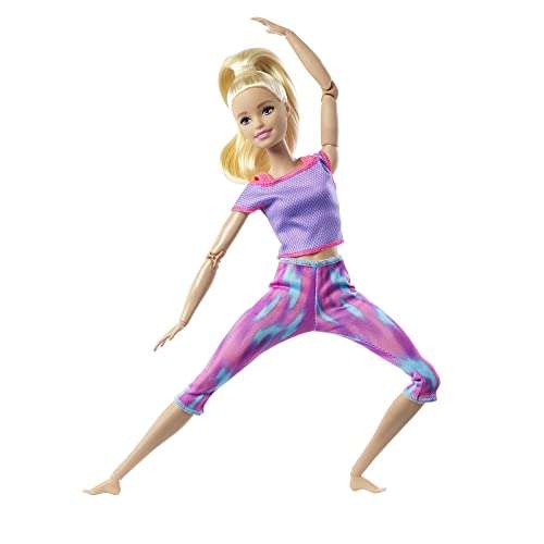 Barbie GXF04 - Made to Move Doll with long blonde hair - £11.25 with coupon @ Amazon