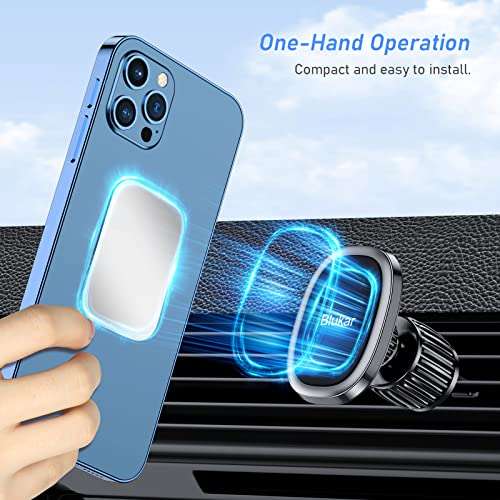 Blukar Car Phone Holder Magnetic, Magnetic Air Vent Car Phone Holder, new 2022  upgraded hook - £5.59 @