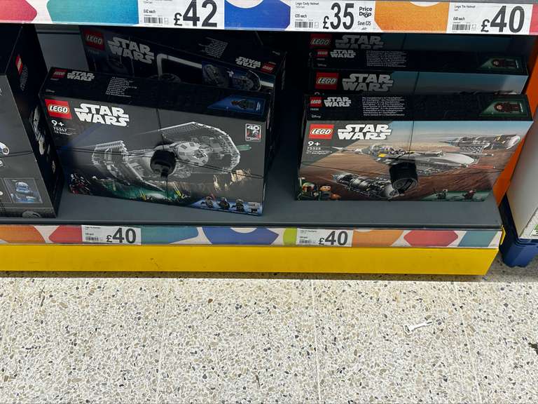 Star Wars Lego offers, 75328 mandalorian , 75350 commander Cody, 75349 Asda