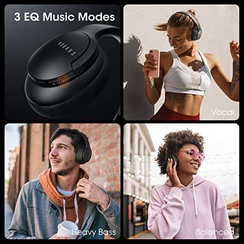 DOQAUS Bluetooth Headphones Over Ear, Bluetooth 5.3 Wireless Headphones, 52H Playtime £17.84 Dispatches from Amazon Sold by DOQAUS-Direct