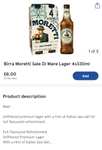 FREE Birra Moretti Pint Chalice Glass on purchase of 4x330ml Birra Moretti Sale Di Mare Lager - Cardiff